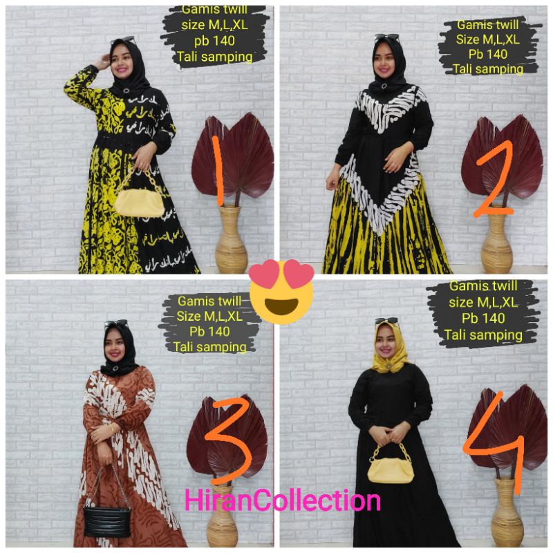 Gamis Twill Original murah kualitas premium