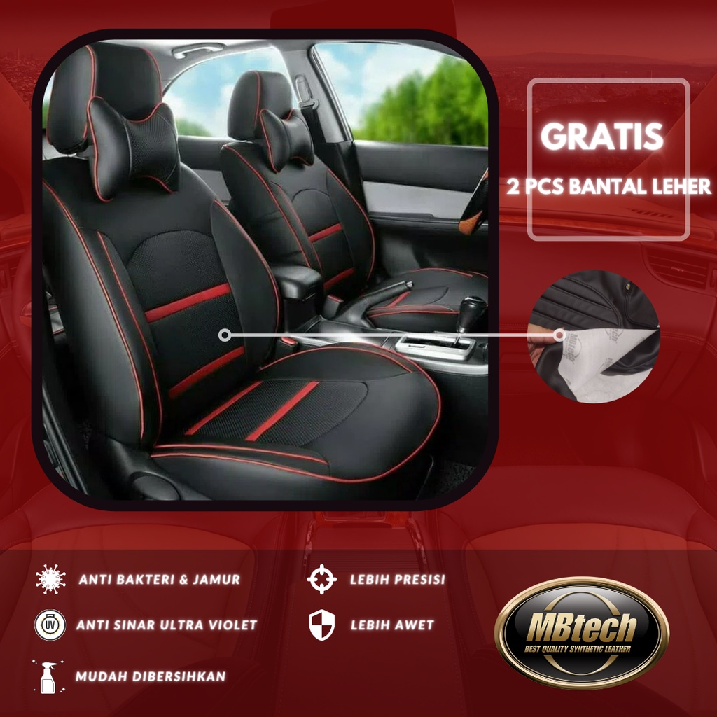 BAHAN PREMIUM MBTECH - Sarung jok sporty mobil Avanza Xenia Ertiga Mobilio Grand Livina Rush Terios 