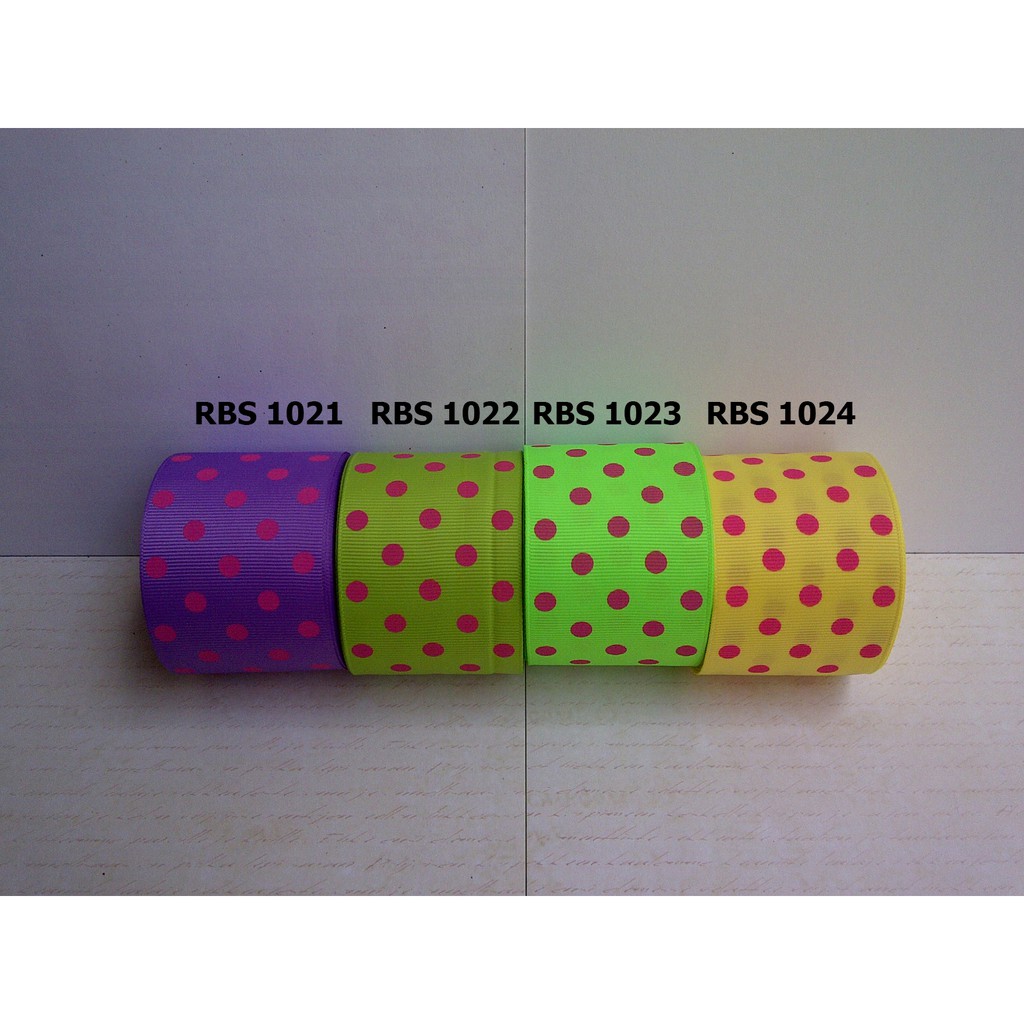 

[10 YARD] PITA GROSGRAIN MOTIF POLKADOT SALE RBS 1021,1022,1023,1024