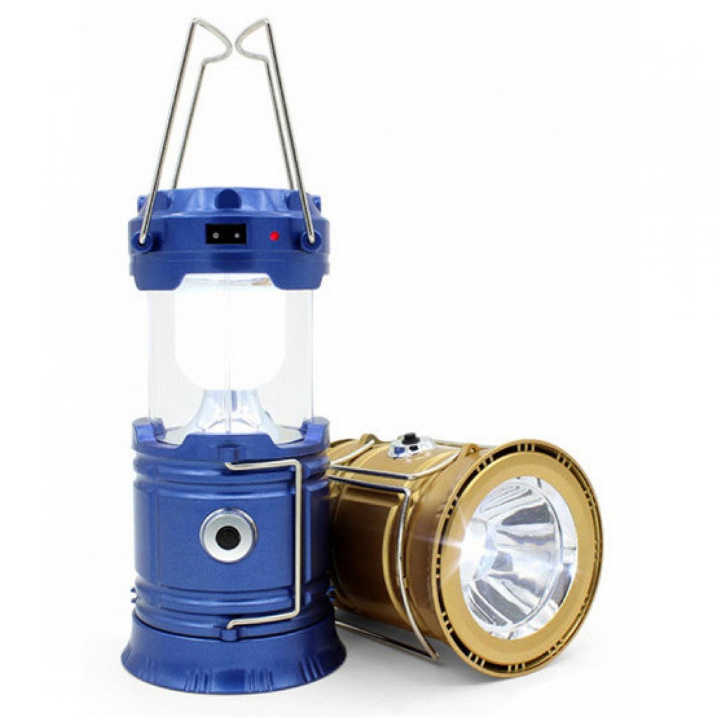 TaffLED Lampu Lentera Camping Tenaga Matahari + Senter LED - SX-5800T