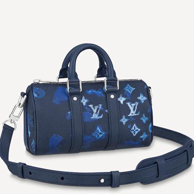 LV BLUE - TAS SELEMPANG PRIA BRANDED - TAS JINJING IMPORT DSAD15E2