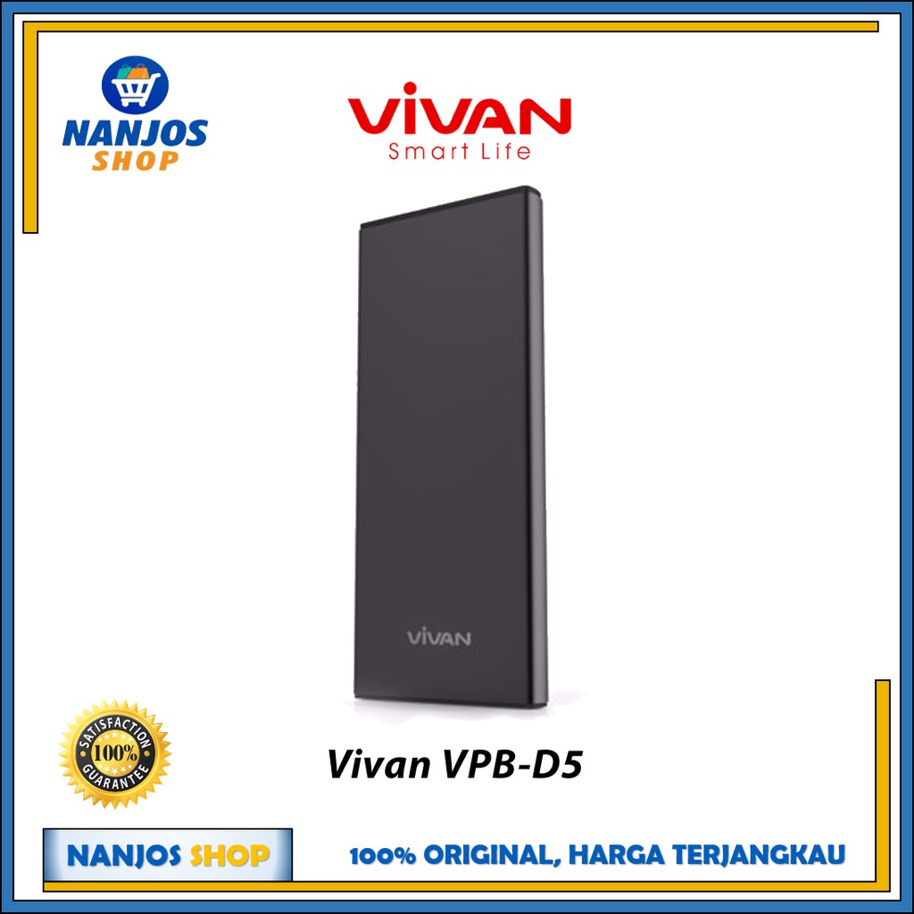 Vivan Power Bank / Powerbank Fast Charging Vpb-D5 5000 Mah