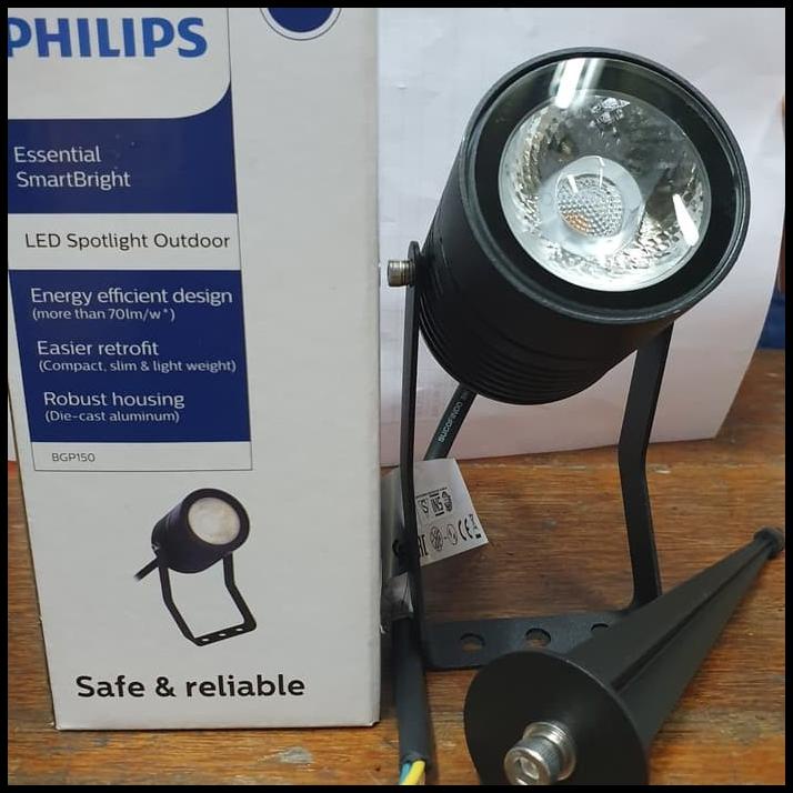 Lampu Sorot/Lampu Taman - Led Spotlight Outdoor 6W Bgp-150 Philips