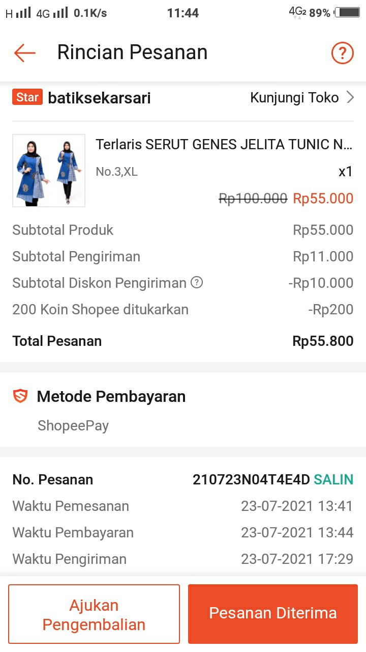 Terlaris Serut Genes Jelita Tunic Navbor Yelbor Whitbor Creambor Tunik Batik Modern Hrb030 D