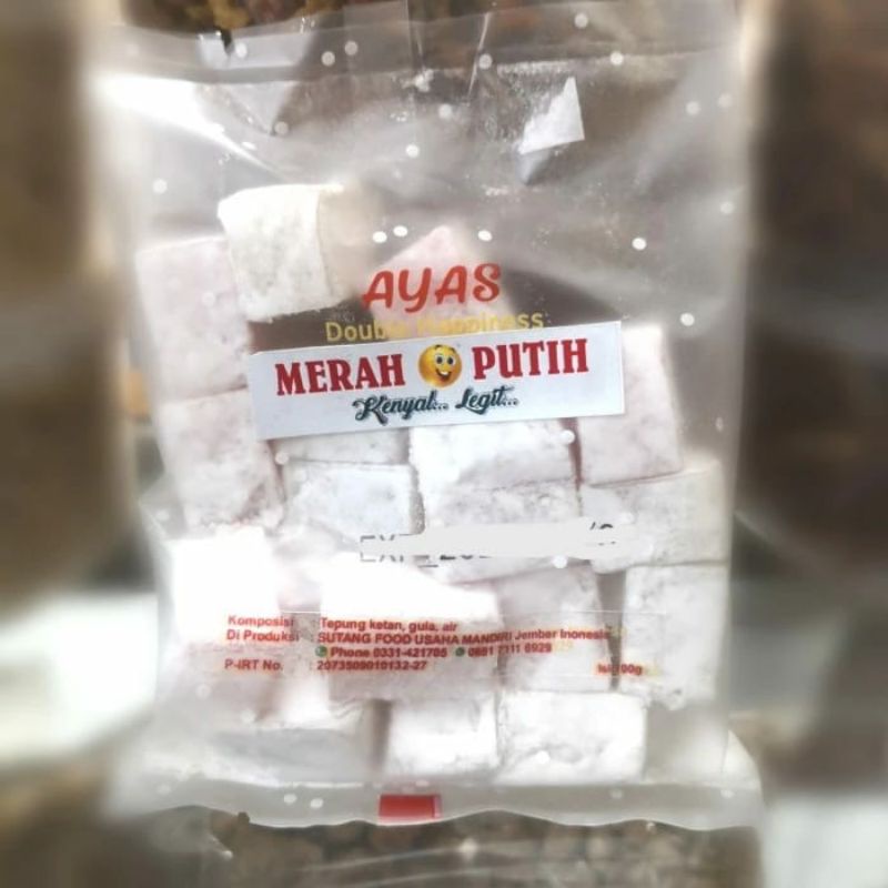 kue ayas merah putih double happiness