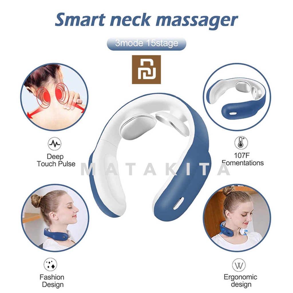 Pijat Leher Pijat Travelling Remote Control YOUPIN Intelligent Neck Massage