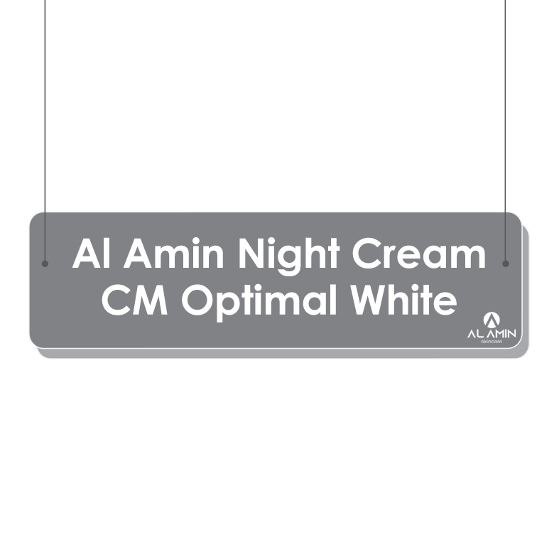Alamin Krim Malam Optimal White Pencerah &amp; Penenang Kulit Sensitif Kemerahan Optimal White
