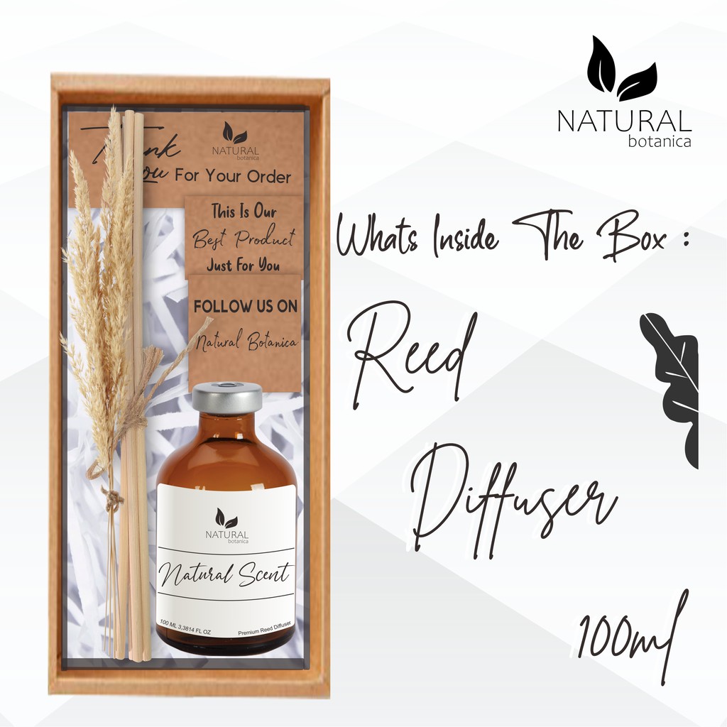 Natural Botanica Premium Reed Diffuser Set 100ml  Spesial Parcel Kado Hampers