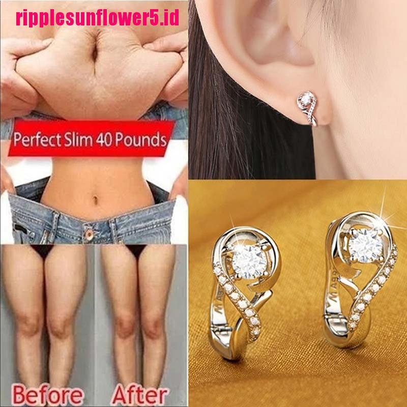 1 Pasang Anting Stud Magnetik Untuk Menurunkan Berat Badan