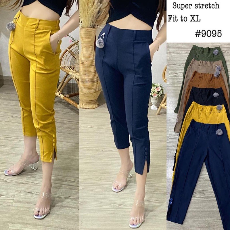 Celana Wanita Impor Soft Jeans Srecth 9095
