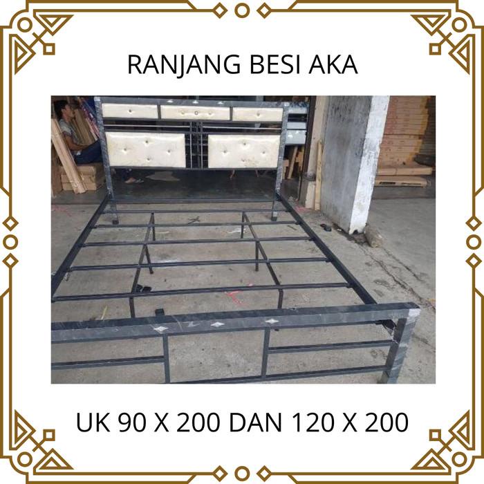 RANJANG BESI MINIMALIS AKA UK 160X200 / 180X200