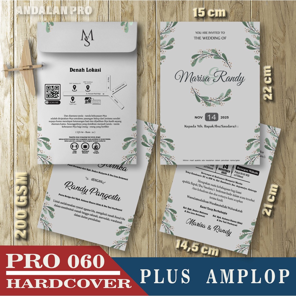 

Pro 060 HC Plus Amplop, Cetak Undangan Hardcover, Bisa Custom Desain Sendiri