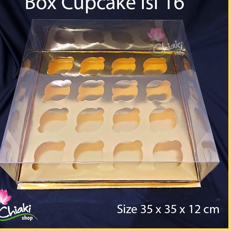 

← Box Mika GOLD Uk 35 x 35 x T. 12 cm / Cupcake isi 16 Cake Pudding Tart Dus Emas Karton Tebal CHIAKI ☛