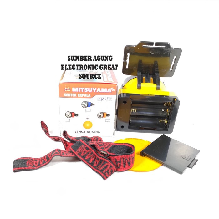 Senter Kepala Baterai Mitsuyama MS112 112 3W 3 Watt Terang Redup Sakla