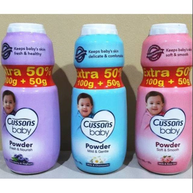 POWDER CUSSONS/BEDAK CUSSONS/BEDAK BAYI CUSSONS 150GR