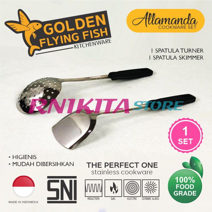 ALLAMANDA PANCI COOKWARE SET STAINLESS FOOD GRADE - Golden Flying Fish