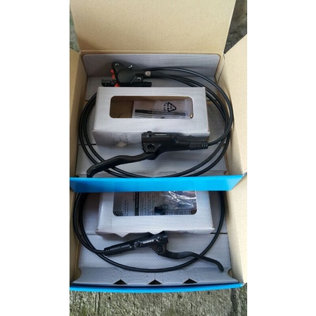 brake set hydraulic shimano mt200 original with box mtb discbrake rem cakram sepeda