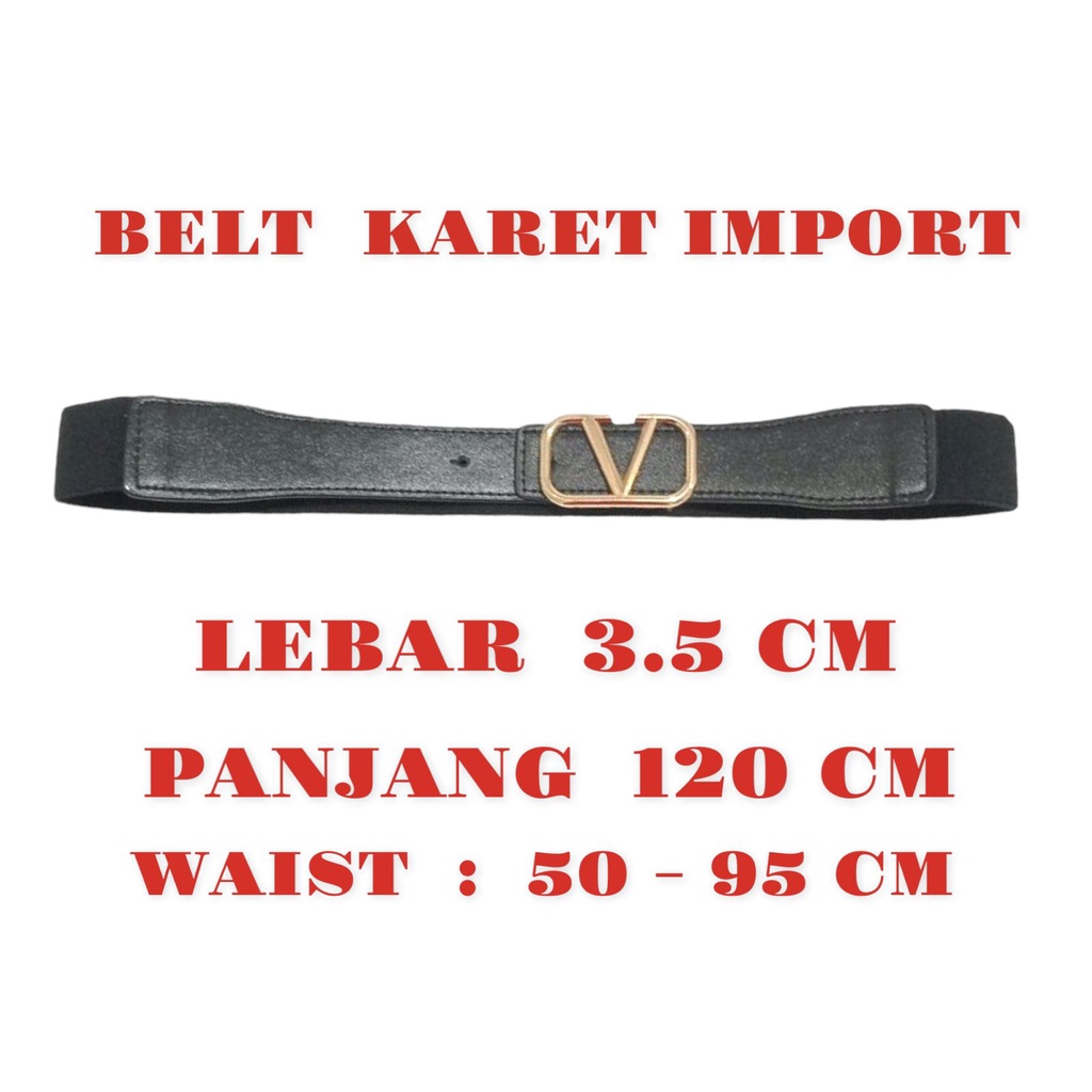 [SMARTGIRL] READYSTOCK TERMURAH KARET BELT / IKAT PINGGANG WANITA IMPORT 536/539/544/549/554/580/