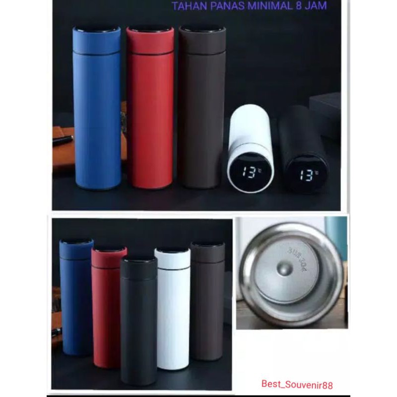 Tumbler Led Dof / Termos Digital Suhu Dof / Botol Pengukur Suhu Digital Vacum