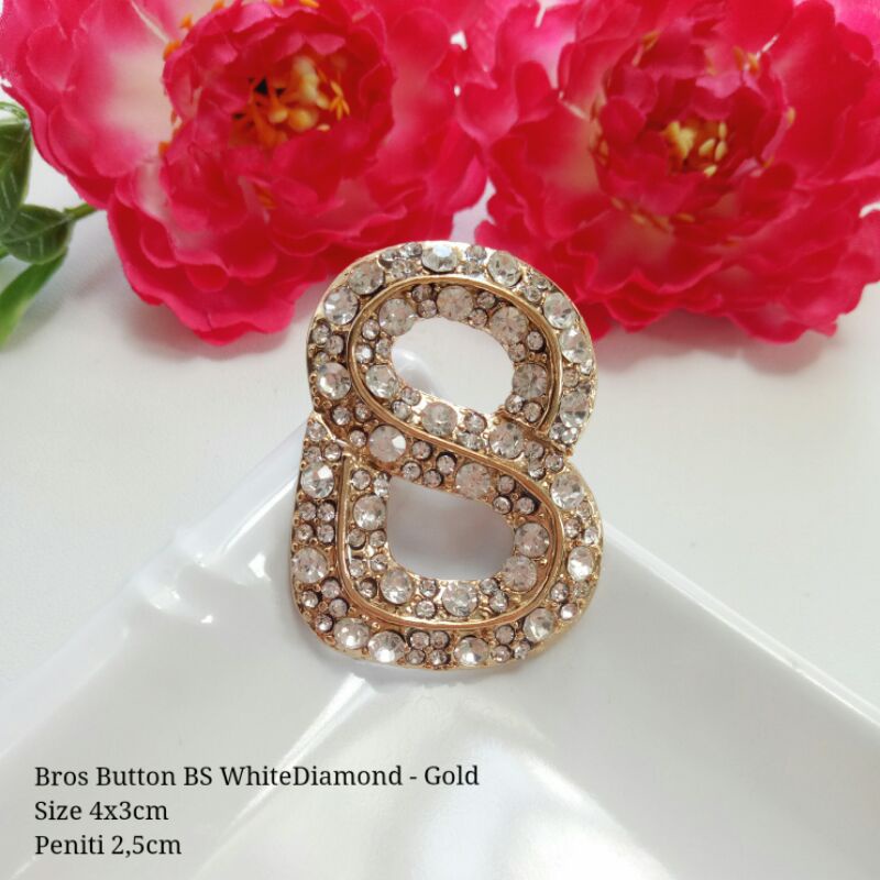 BROS BUTTONSCARVES KW (PART 5) BROS B-BS whitediamond Gold