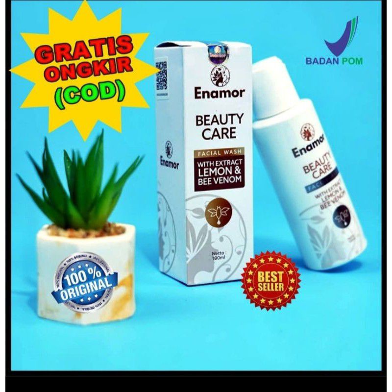 Enamor beauty serum Facial wash Sabun pembersih muka wajah 100% Original