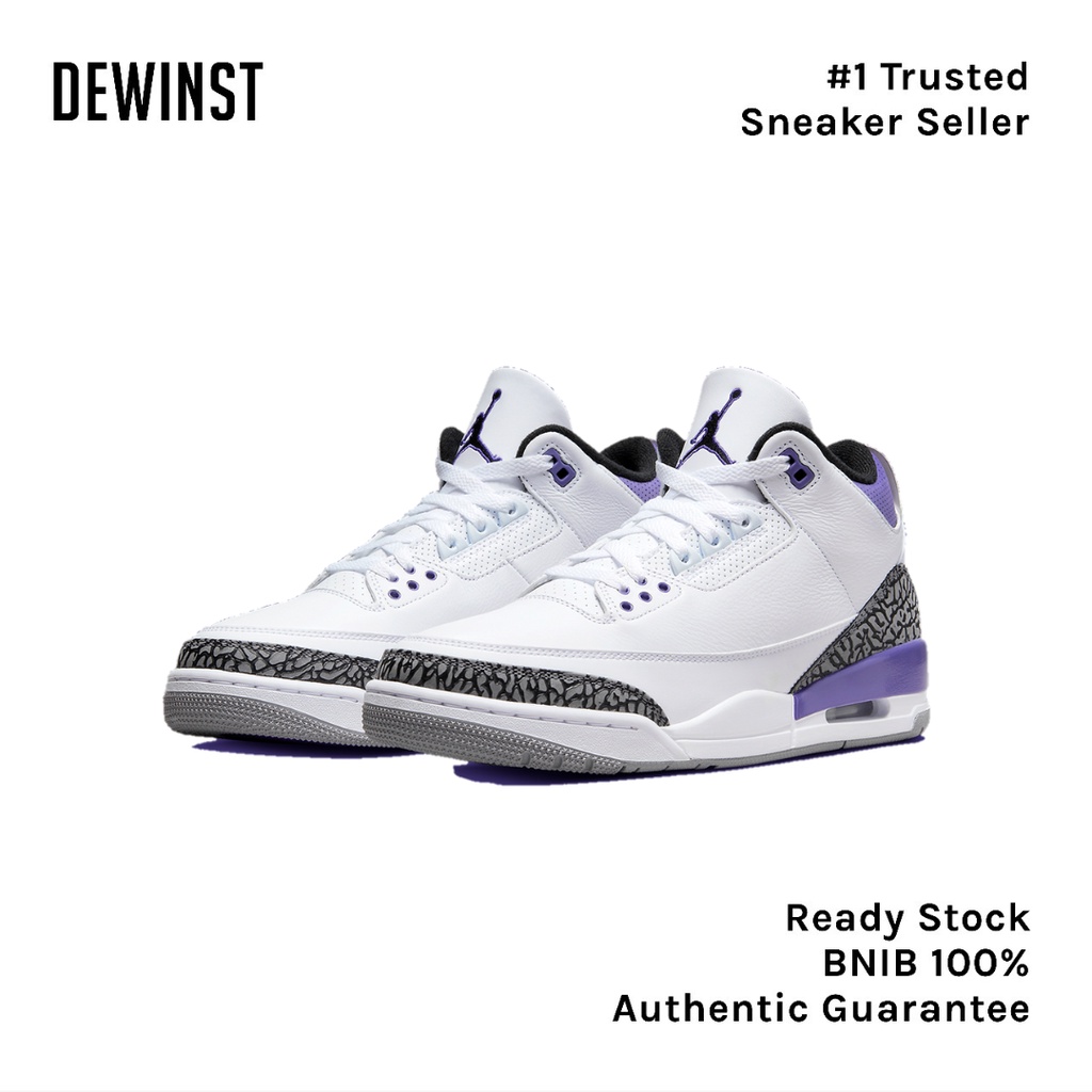 AIR JORDAN 3 RETRO "Dark Iris" BNIB RESMI ORIGINAL