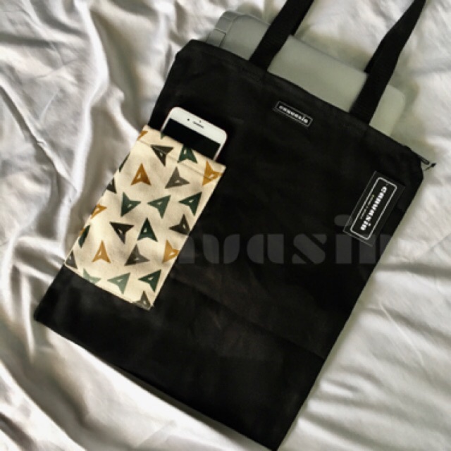 Tote bag black &amp; boomerang