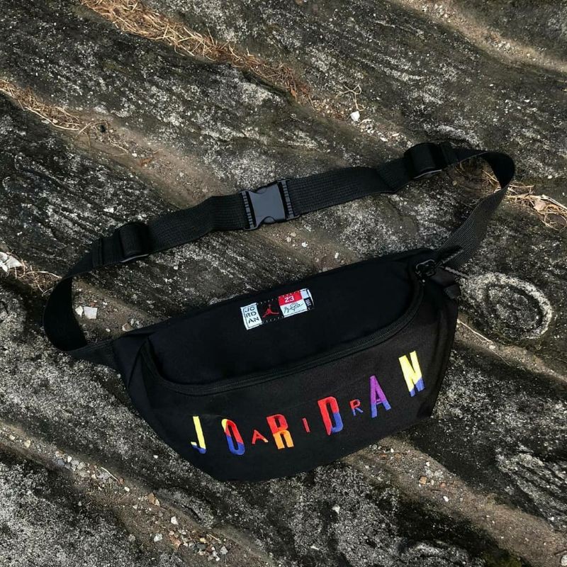 air jordan rainbow waist bag