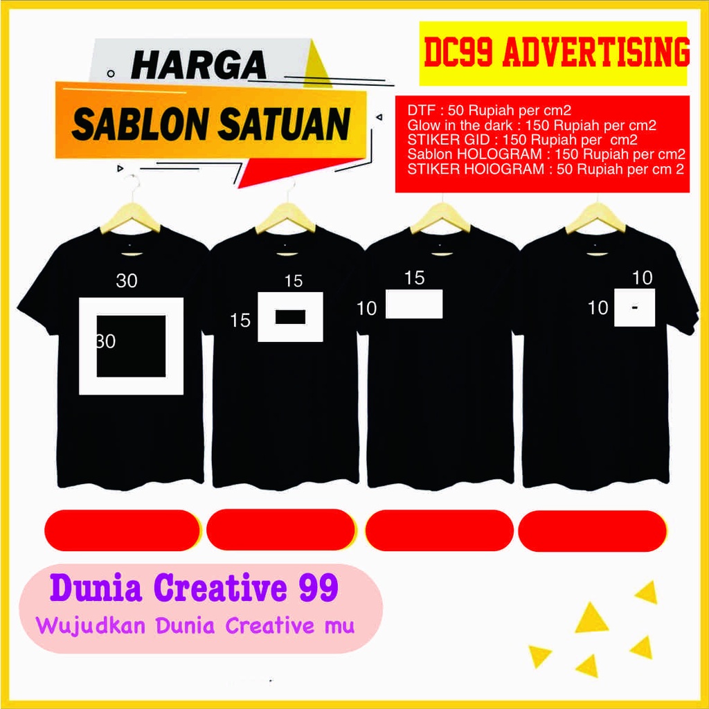 SABLON SETRIKA Custom Satuan