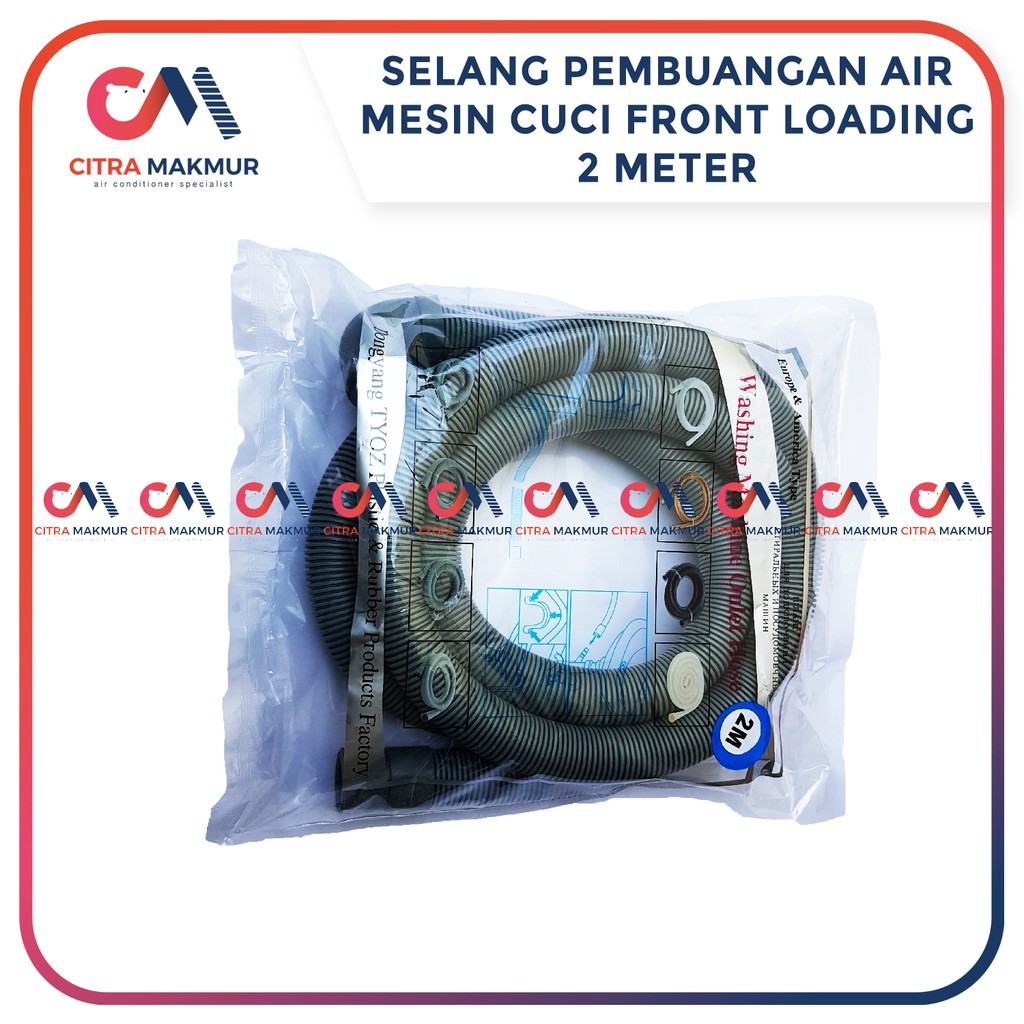 Selang pembuangan air 2 meter mesin cuci 1 tabung otomatis front loading outlet Drain hose