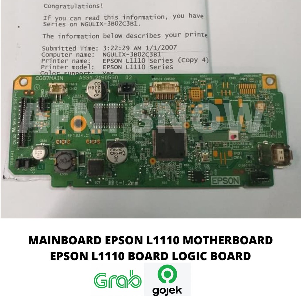 Mainboard Epson L1110 Logic Board Motherboard Printer EcoTank L1110