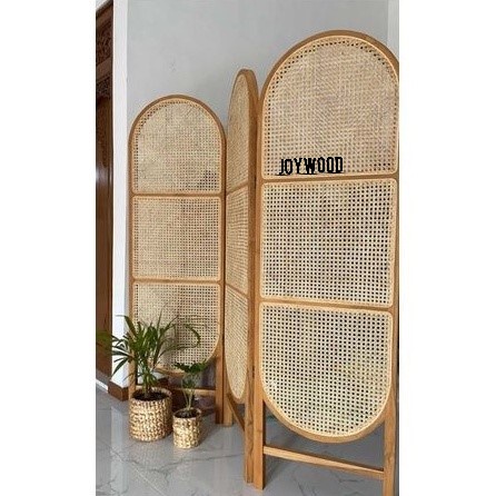 Joywood Partisi rotan/ sketsel rotan/ Partisi kayu rotan Partisi ruangan
