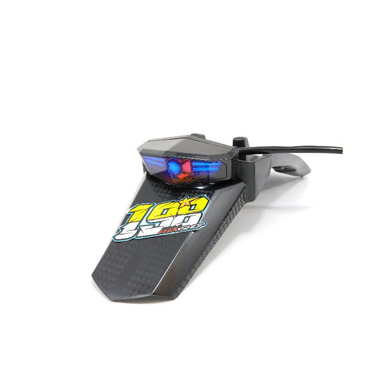 STOPLAMP CRF 150 L MOTIF IRON MAN / TRANSFORMERS - LAMPU REM STOP SPAKBOR BELAKANG SUPERMOTO 150L