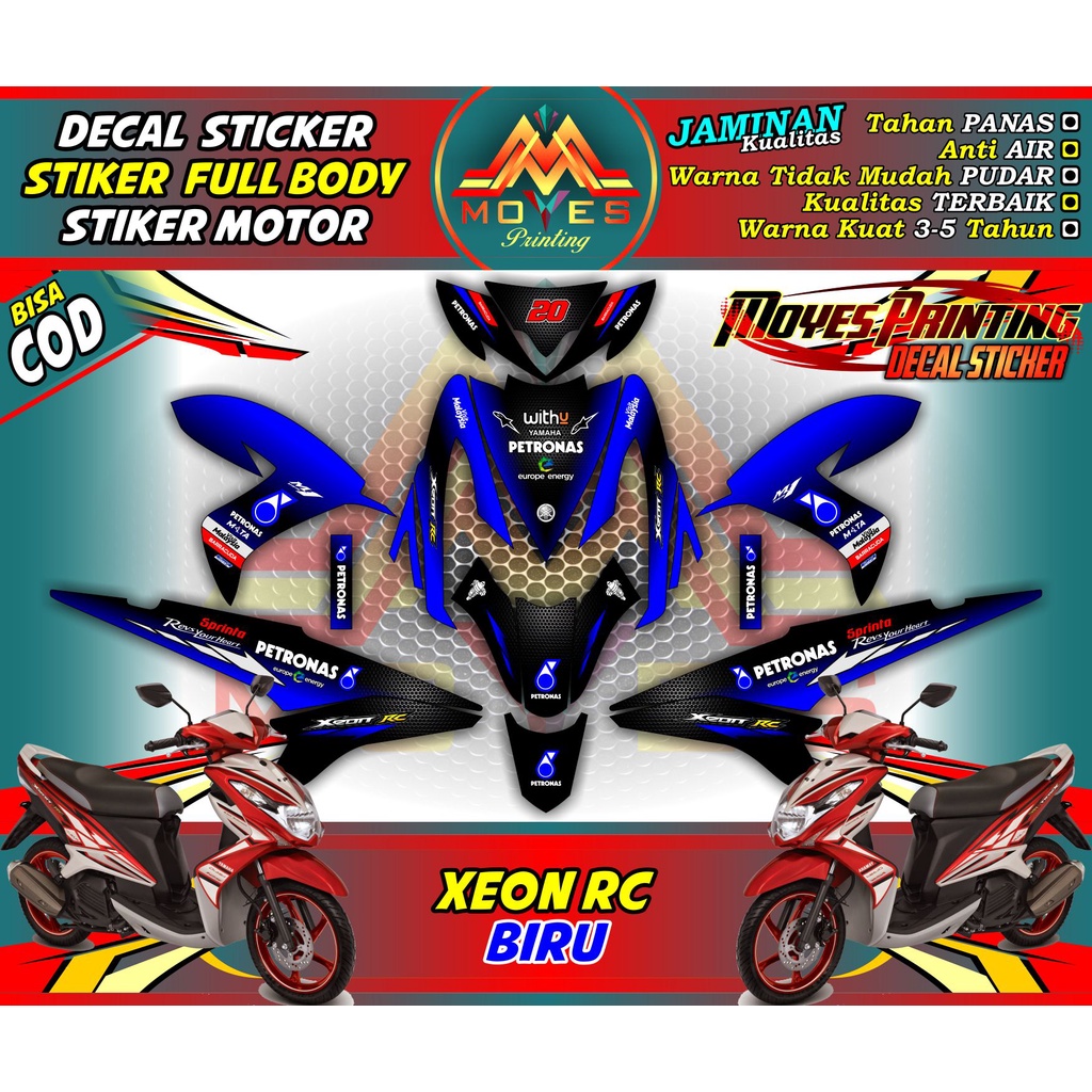 Decal Xeon GT 125 Fullbody // Stiker Variasi Xeon GT 125 Motif Hayabussa