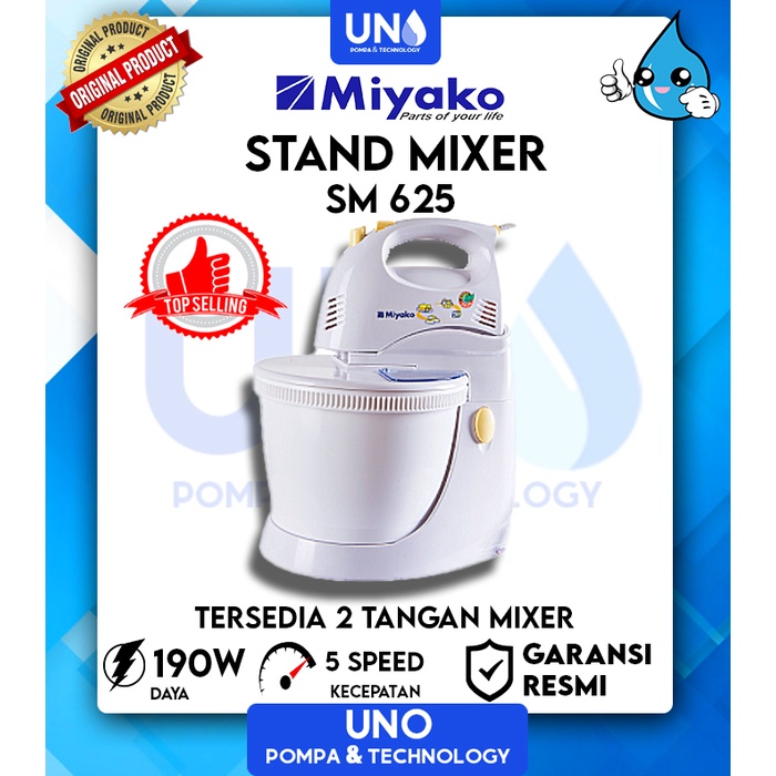 Miyako Stand Mixer Kue Duduk SM 625 / SM625 / SM-625