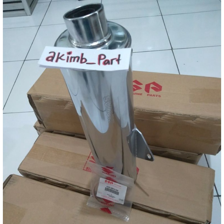 Knalpot Slincer Satria fu CKD old + Paking knalpot Original SGP