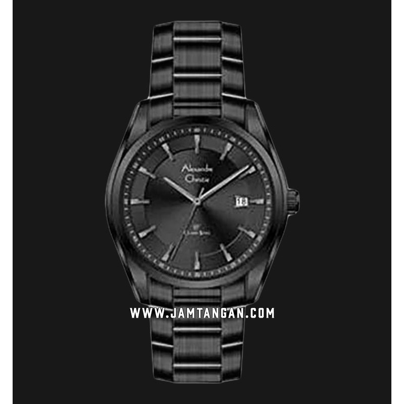 Alexandre Christie AC 8648 MDBIPBA Man Black Dial Black Stainless Steel Strap
