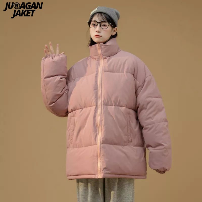 Jaket Musim Dingin Mantel Gelembung warna-warni Harajuku