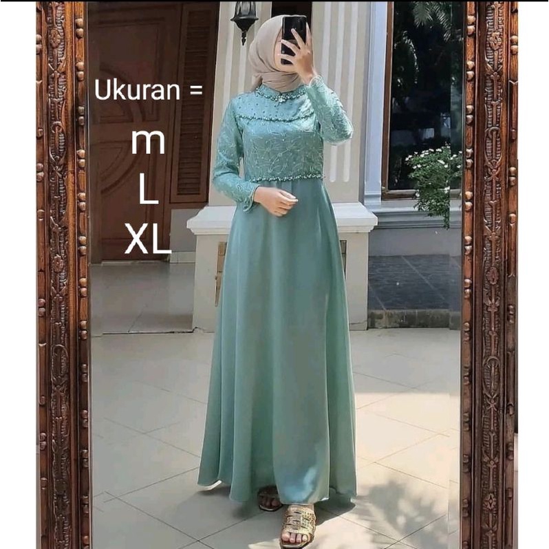 Gamis Tiara Dress / Gamis Dress Pesta Kondangan Lebaran