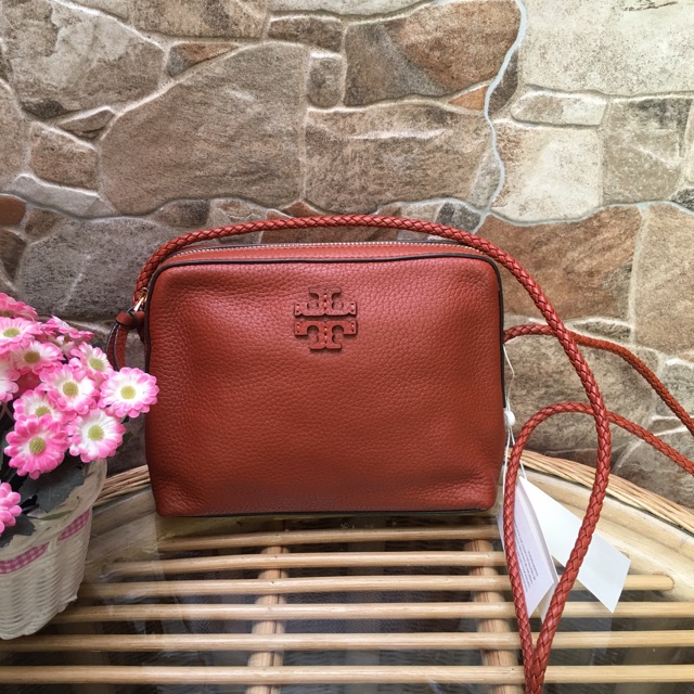 Tas tory burch taylor camera bag dessert spice original authentic bag