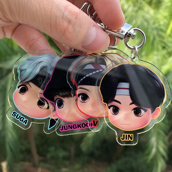 gantungan kunci tiny tan BTS akrilik keychain acrylic Bangtan agk025(3h2)