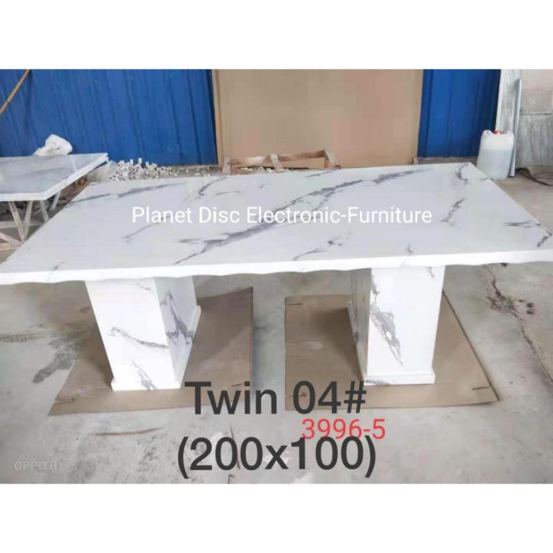 Meja Makan Marmer 200cm Maja makan Batu marmer Dining Table