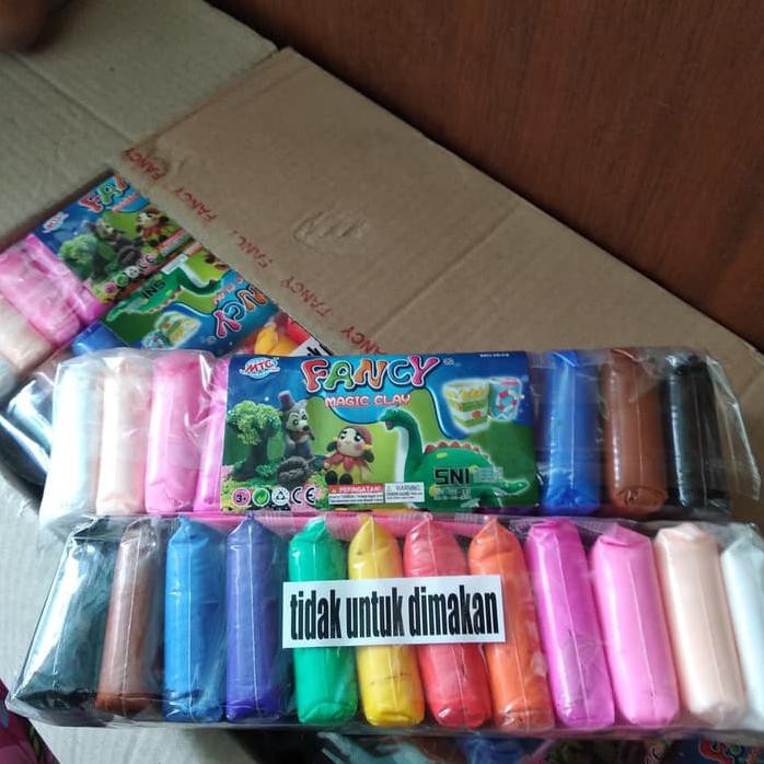 Plastisin Lilin Mainan Polymer Clay 12 Colours Tools Mainan Bm1208 Shopee Indonesia