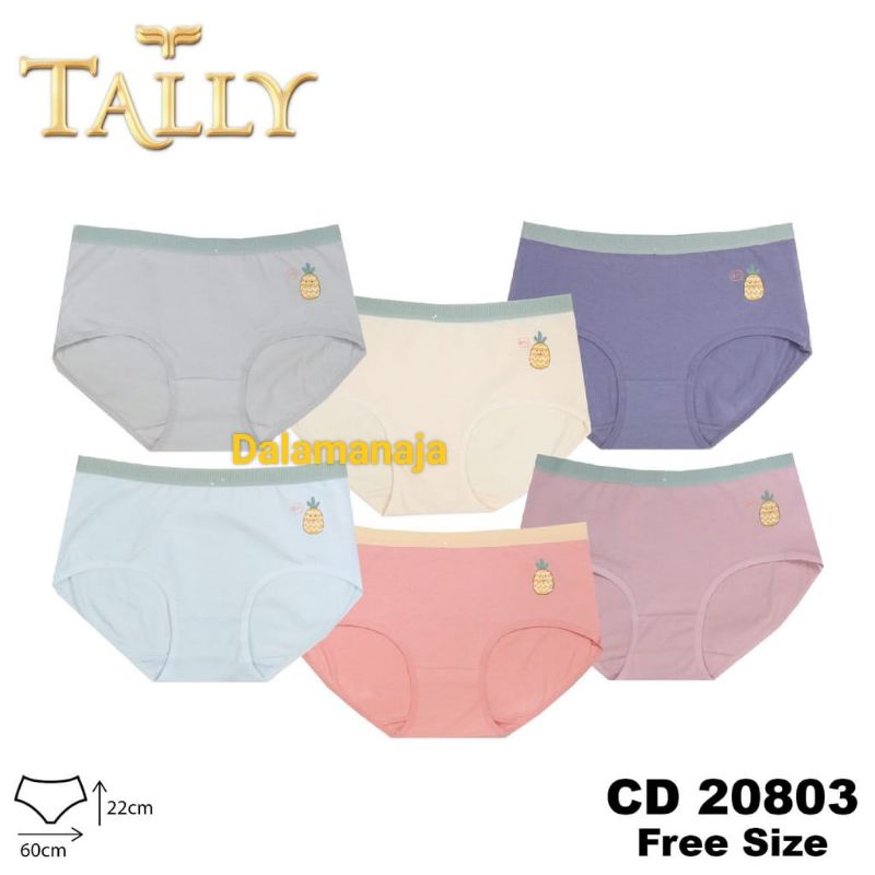 TALLY Celana dalam Wanita Katun 20803 free fit to L-XL Teen Collection