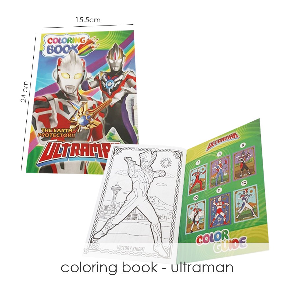 Edufuntoys - COLORING BOOK ultraman/lol buku mewarnai anak 12 halaman