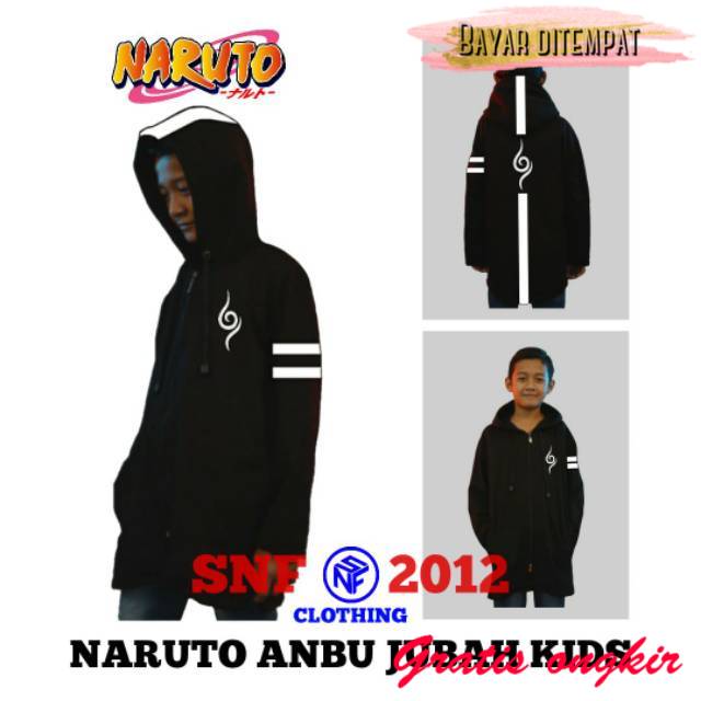 Jubah anime anak anbu kakashi jaket anime sweater distro m l fullprint s lucu anime distro
