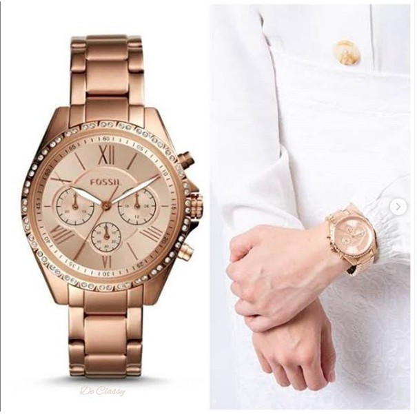 Jam F BQ3377 Modern Courier chronograph rosegold sz 41mm