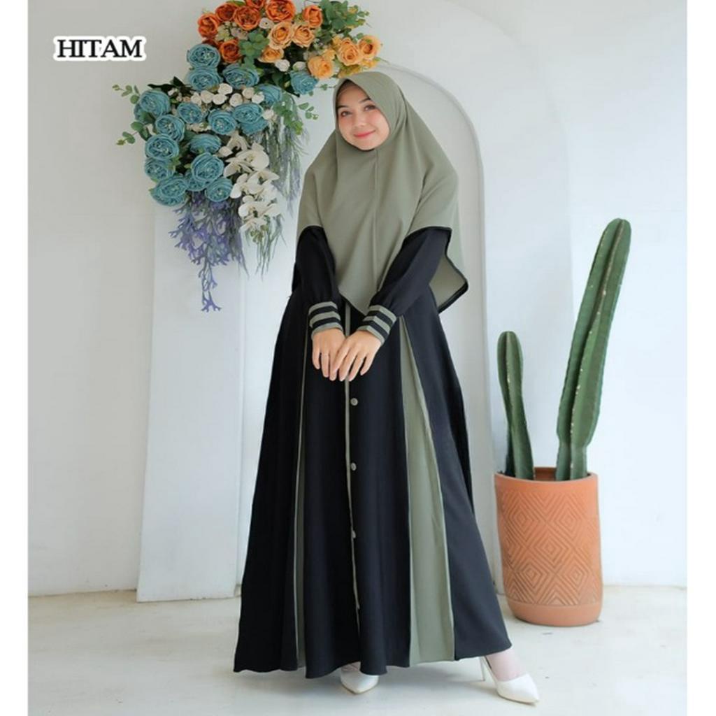 Gamis Vira Set Baju Muslim Syari Set Hijab Model Terbaru Kekinian  Remaja Dewasa Gamis Syari Terbaru