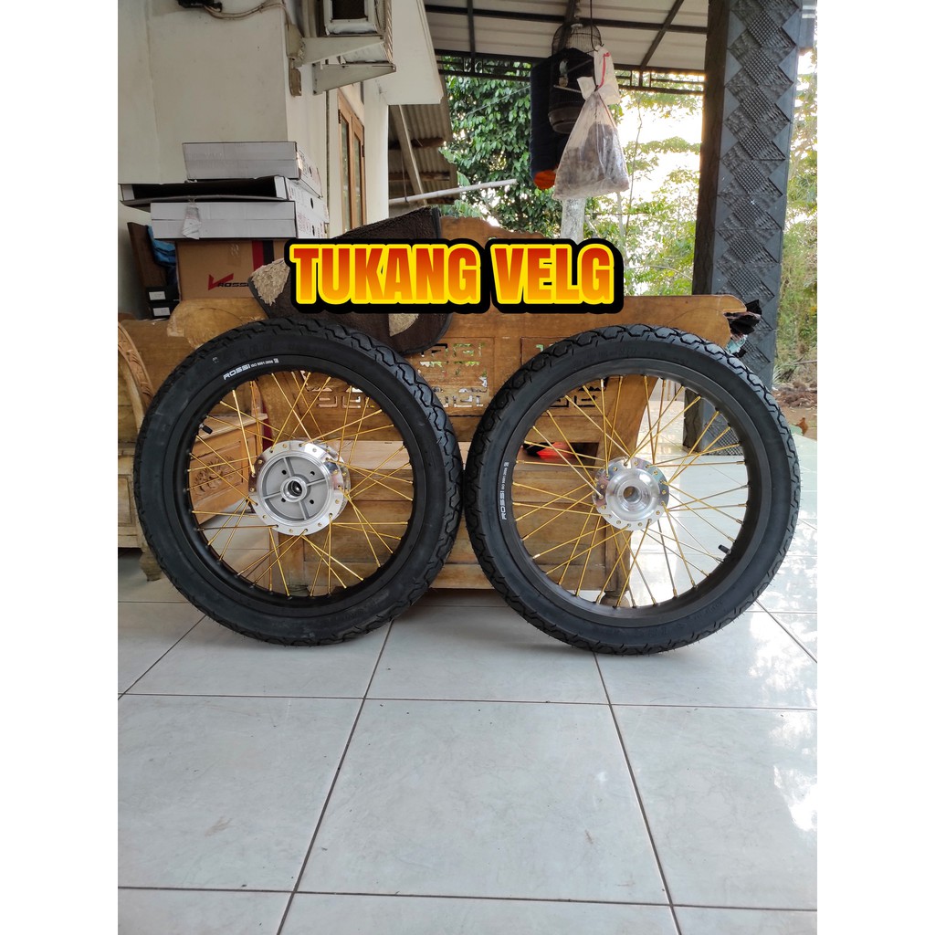 Velg jari jari RX king ring 18 lebar 185/215 full set plus ban