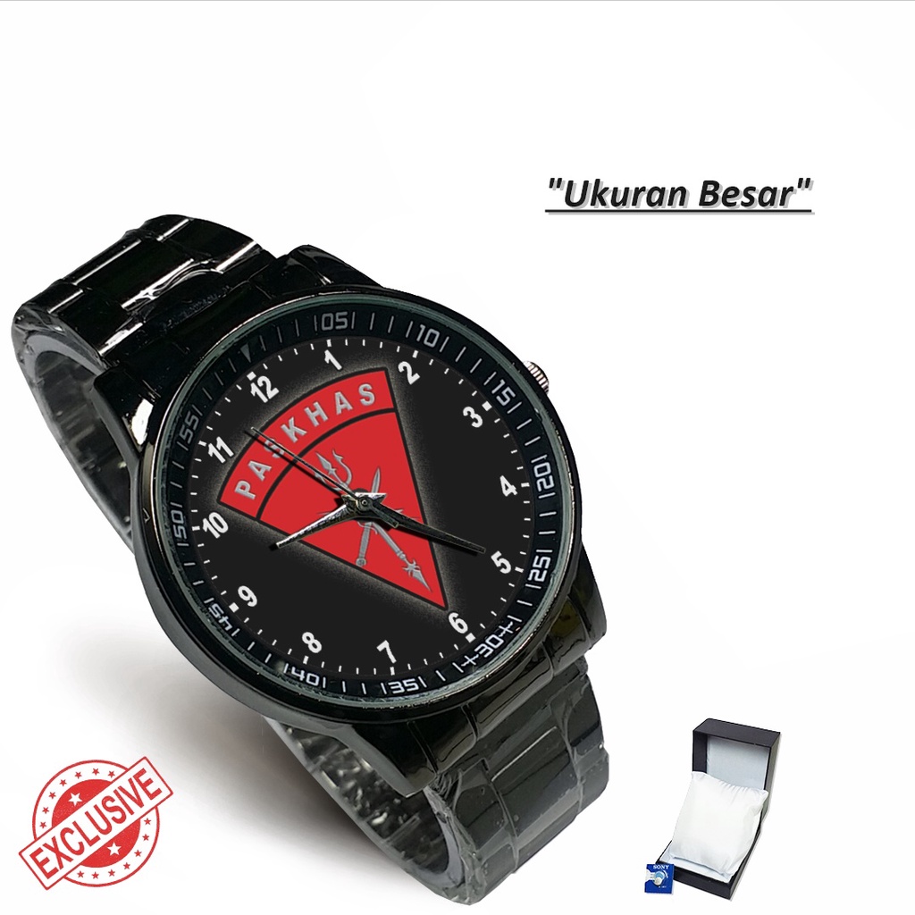 Jam Tangan Rantai Couple TNI AU PASKHAS - 1 (Limited Edition)